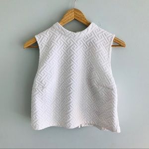 2/$30 - Forever 21 - White Halter Crop Top
